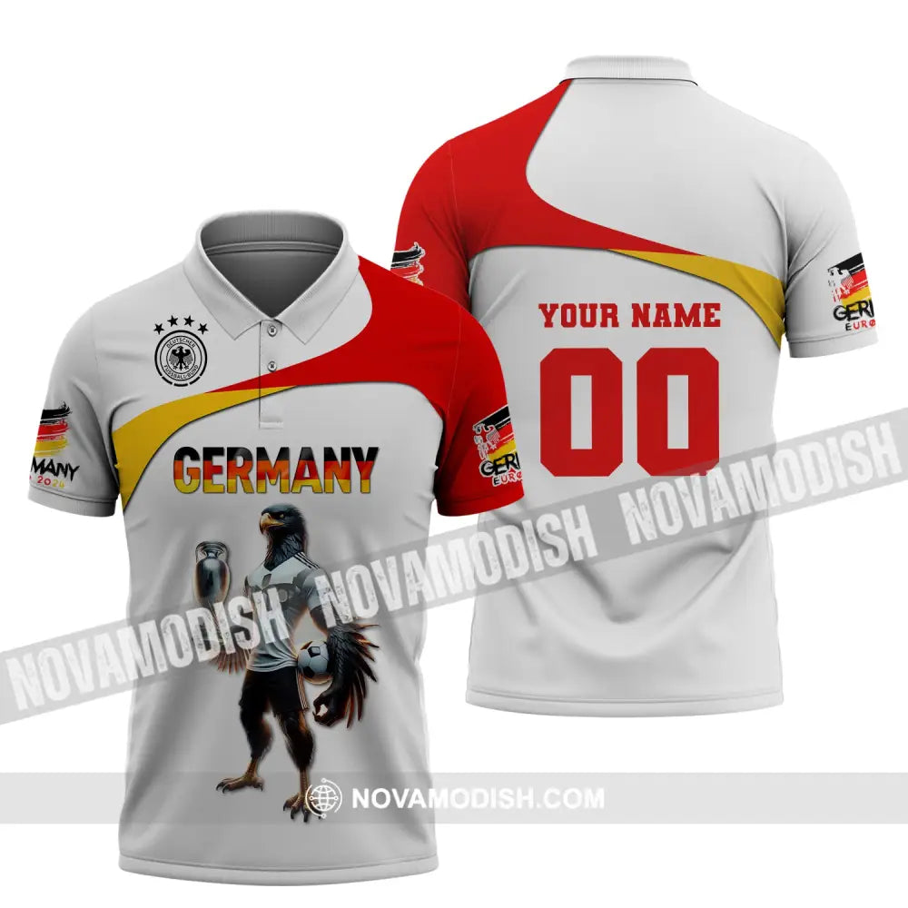 Unisex Shirt Custom Name And Number Germany Euro 2024 Football Polo Long Sleeve / S T-Shirt