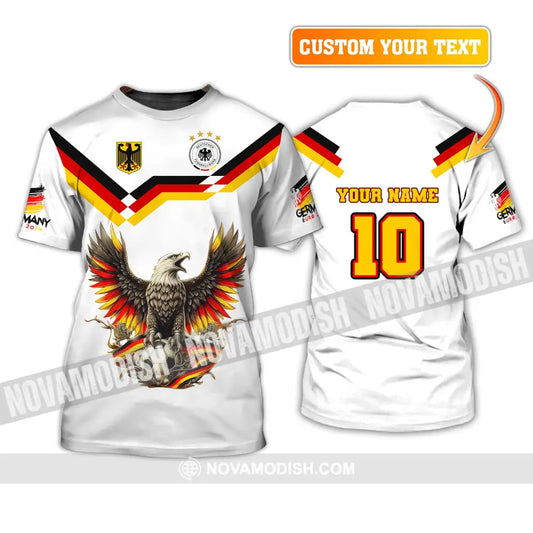 Unisex Shirt Custom Name And Number Germany Euro 2024 Football Polo Long Sleeve T-Shirt