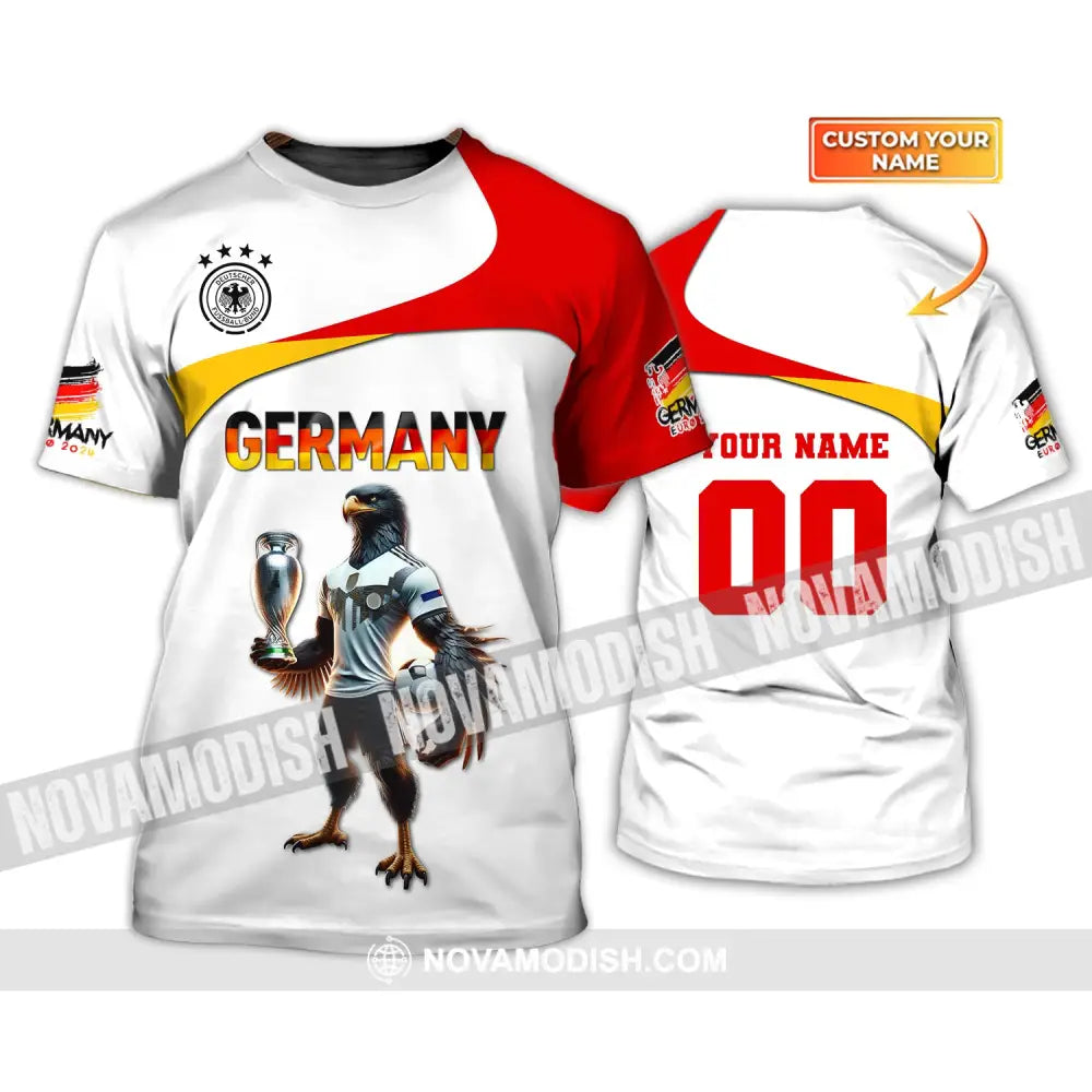 Unisex Shirt Custom Name And Number Germany Euro 2024 Football Polo Long Sleeve T-Shirt