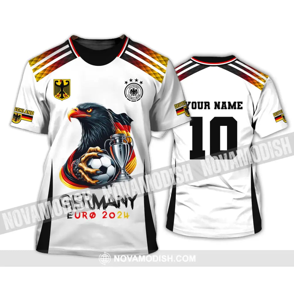 Unisex Shirt Custom Name And Number Germany Euro 2024 Football Polo Long Sleeve T-Shirt / S