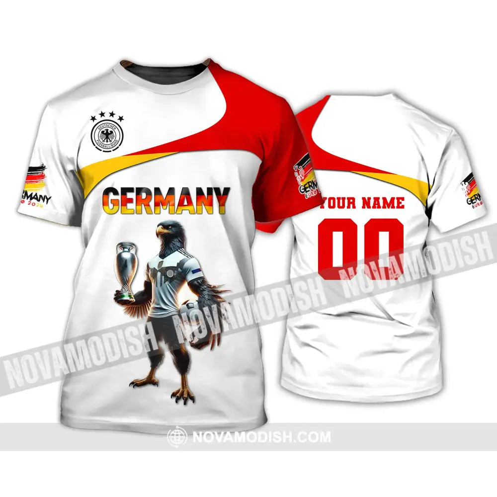 Unisex Shirt Custom Name And Number Germany Euro 2024 Football Polo Long Sleeve T-Shirt / S