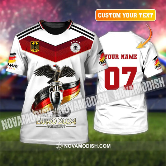 Unisex Shirt Custom Name And Number Germany Euro 2024 Football Uefa Polo Long Sleeve T-Shirt