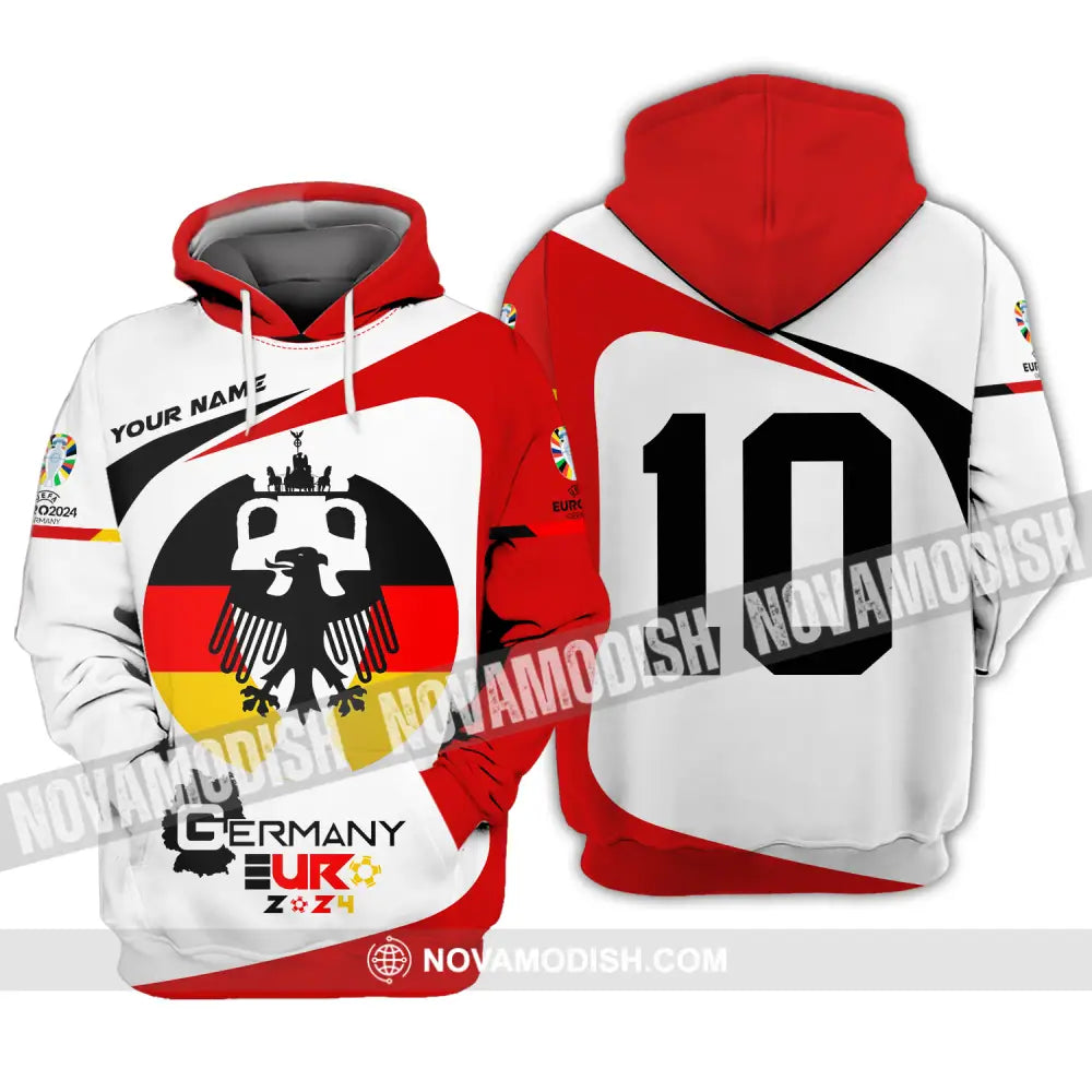 Unisex Shirt - Custom Name And Number Germany Euro 2024 Hoodie / S T-shirt