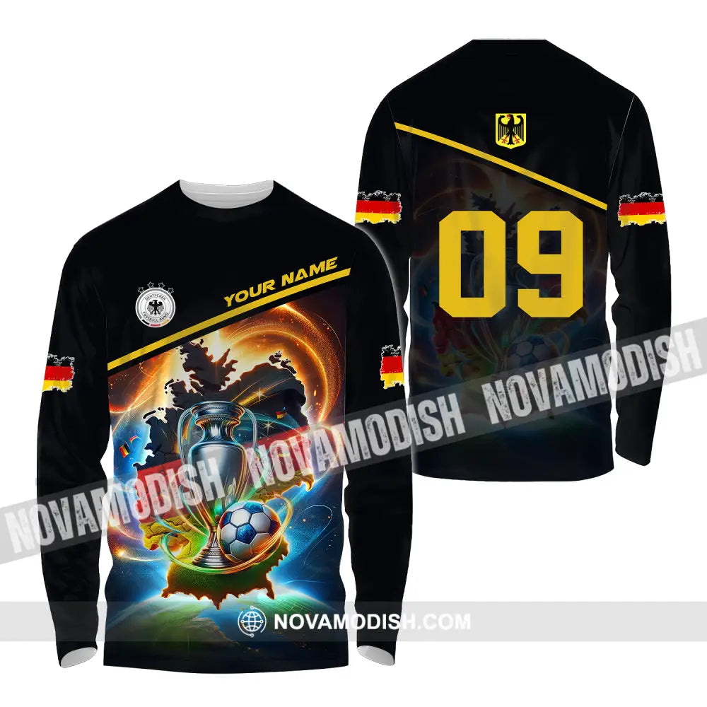 Unisex Shirt - Custom Name And Number Germany Euro 2024 Shirt National Team Cup Of Germany Long Sleeve Shirt / S T-shirt