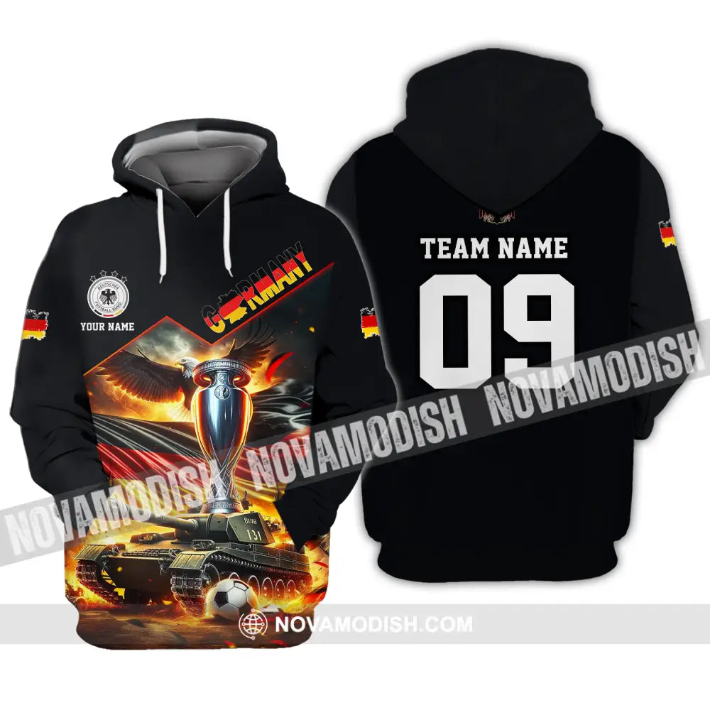 Unisex Shirt - Custom Name And Number Germany Euro 2024 Shirt National Team German Tanks Hoodie / S T-shirt
