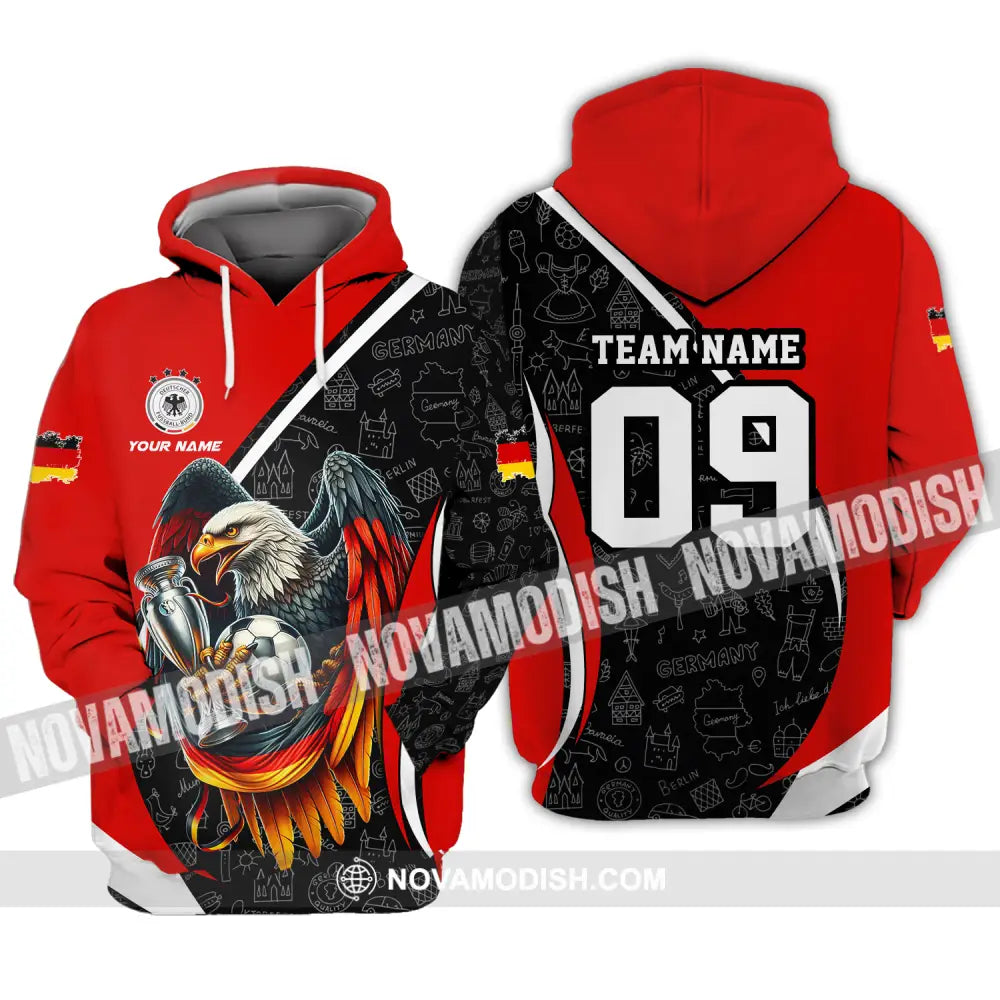 Unisex Shirt - Custom Name And Number Germany Euro 2024 Shirt National Team Hoodie / S T-shirt