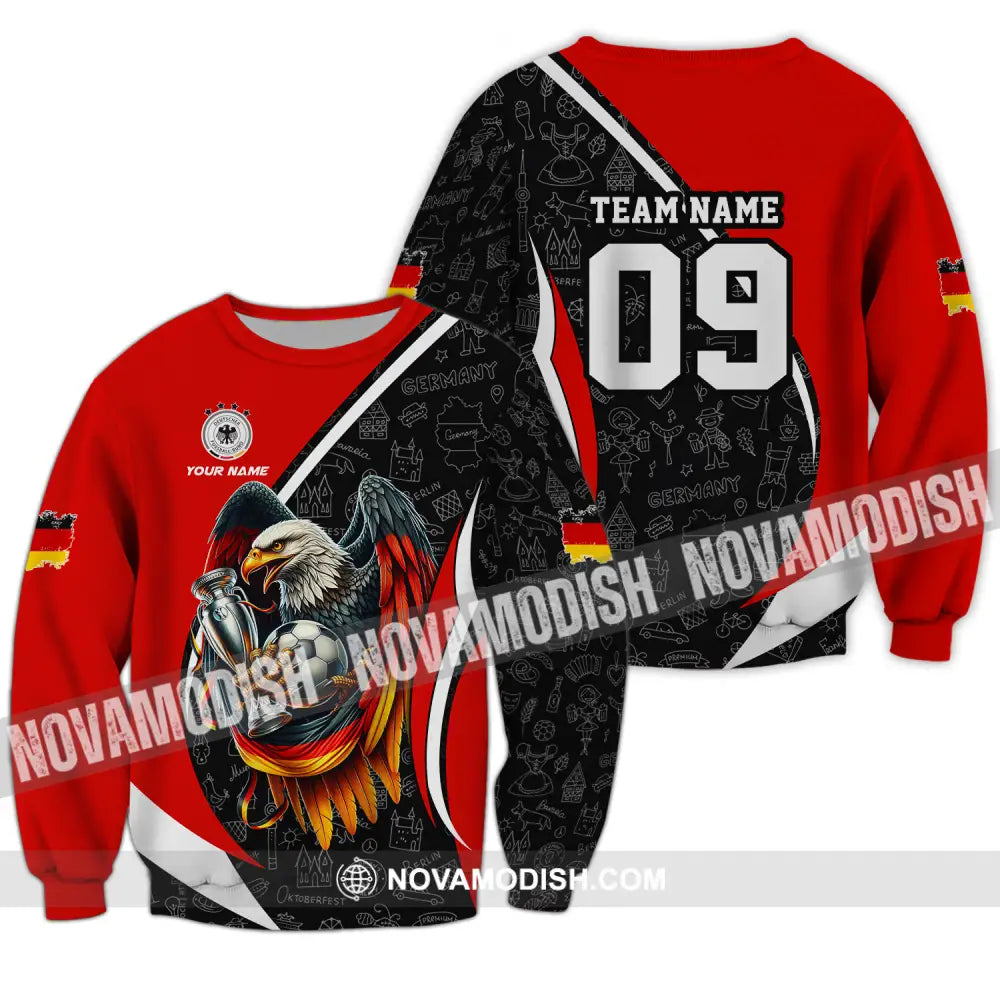 Unisex Shirt - Custom Name And Number Germany Euro 2024 Shirt National Team Long Sleeve / S T-shirt