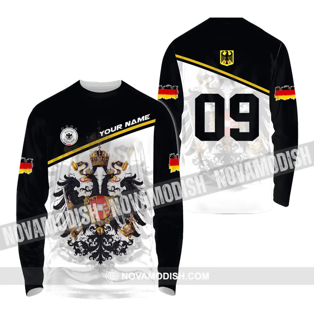 Unisex Shirt - Custom Name And Number Germany Euro 2024 Shirt National Team Germany Lover Long Sleeve Shirt / S T-shirt