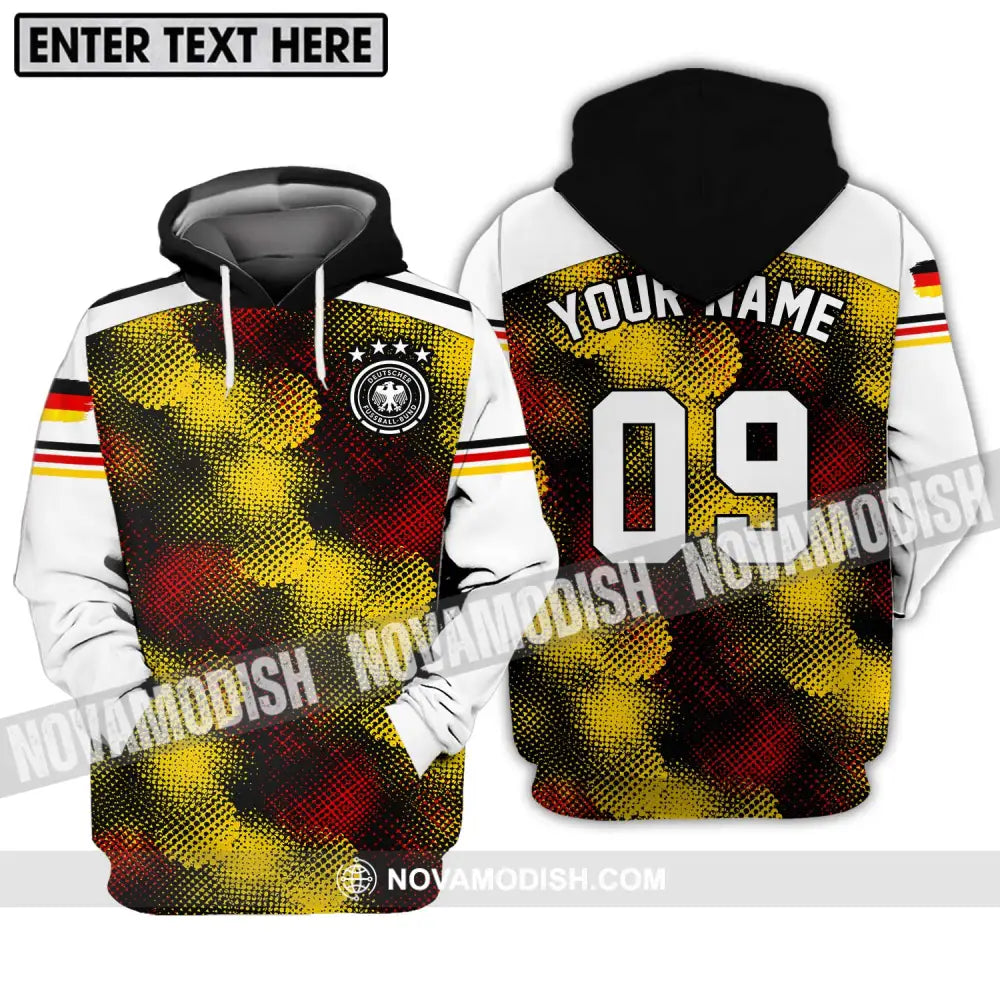 Unisex Shirt - Custom Name And Number Shirt Germany Flag Color Shirt Hoodie / S T-shirt