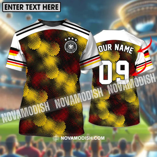 Unisex Shirt - Custom Name And Number Shirt Germany Flag Color Shirt T-shirt
