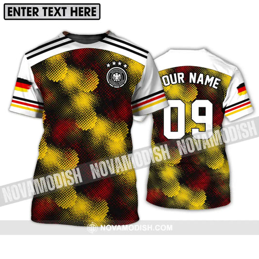 Unisex Shirt - Custom Name And Number Shirt Germany Flag Color Shirt T-Shirt / S T-shirt