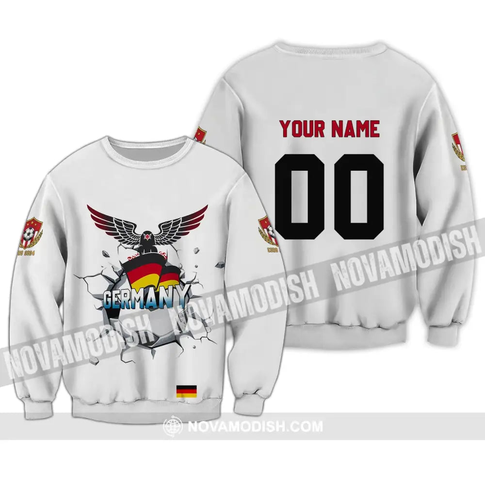 Unisex Shirt - Custom Name And Number Shirt Germany National Team Euro 2024 Long Sleeve / S T-shirt