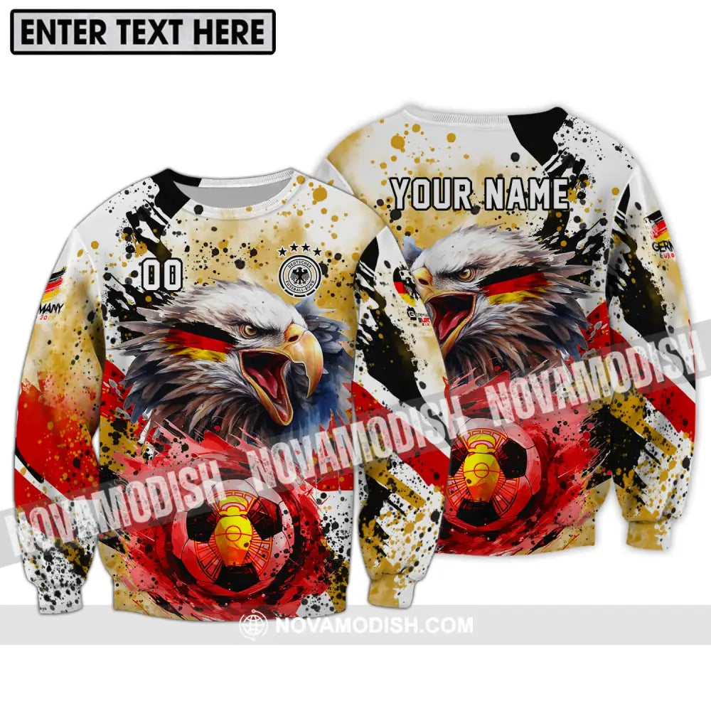 Unisex Shirt - Custom Name And Number Shirt Germany National Team Euro 2024 Shirt Long Sleeve / S T-shirt