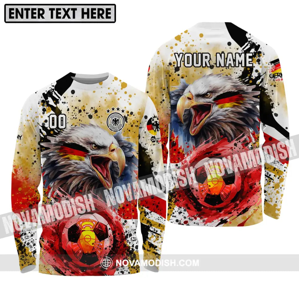 Unisex Shirt - Custom Name And Number Shirt Germany National Team Euro 2024 Shirt Long Sleeve Shirt / S T-shirt