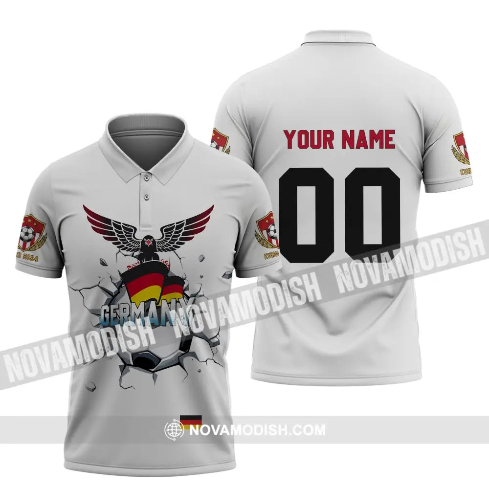 Unisex Shirt - Custom Name And Number Shirt Germany National Team Euro 2024 Polo Shirt / S T-shirt
