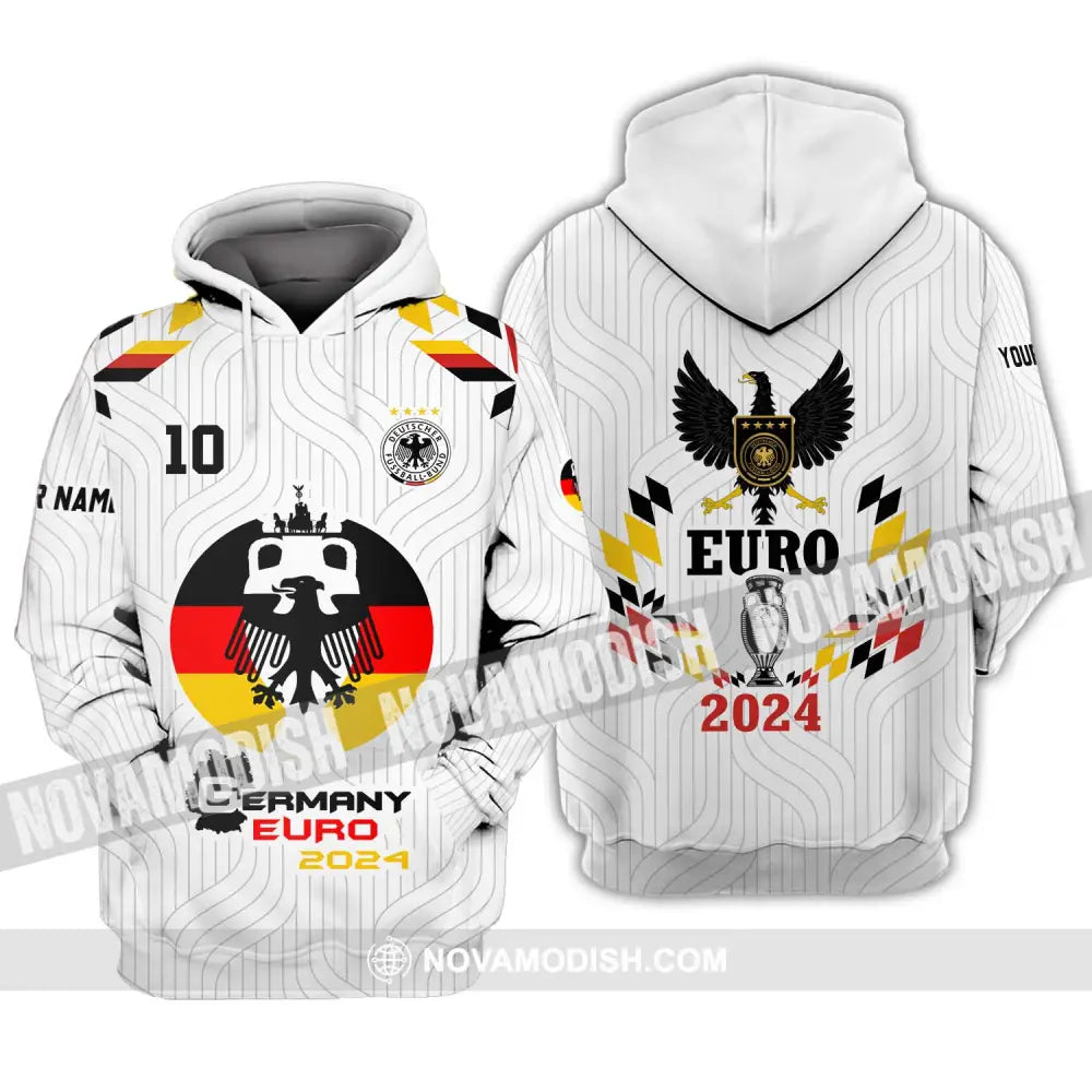 Unisex Shirt - Custom Name And Number Shirt Germany Team Euro 2024 Shirt Hoodie / S T-shirt