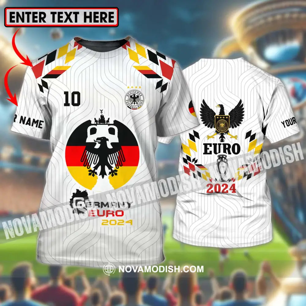 Unisex Shirt - Custom Name And Number Shirt Germany Team Euro 2024 Shirt T-shirt