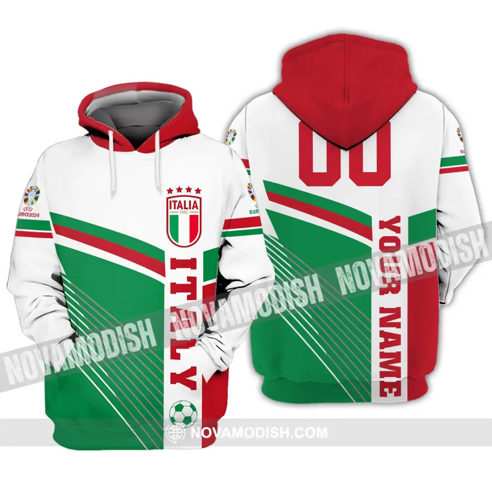 Unisex Shirt - Custom Name And Number Shirt Italy National Team Shirt Hoodie / S T-shirt