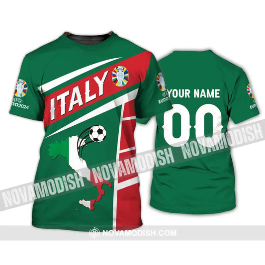 Unisex Shirt - Custom Name And Number Shirt Italy National Team Map Shirt T-Shirt / S T-shirt