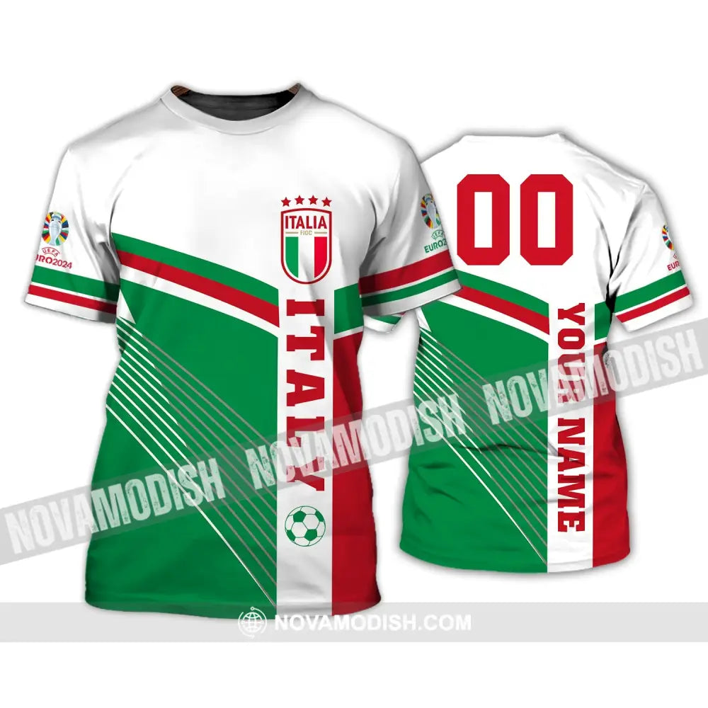 Unisex Shirt - Custom Name And Number Shirt Italy National Team Shirt T-Shirt / S T-shirt