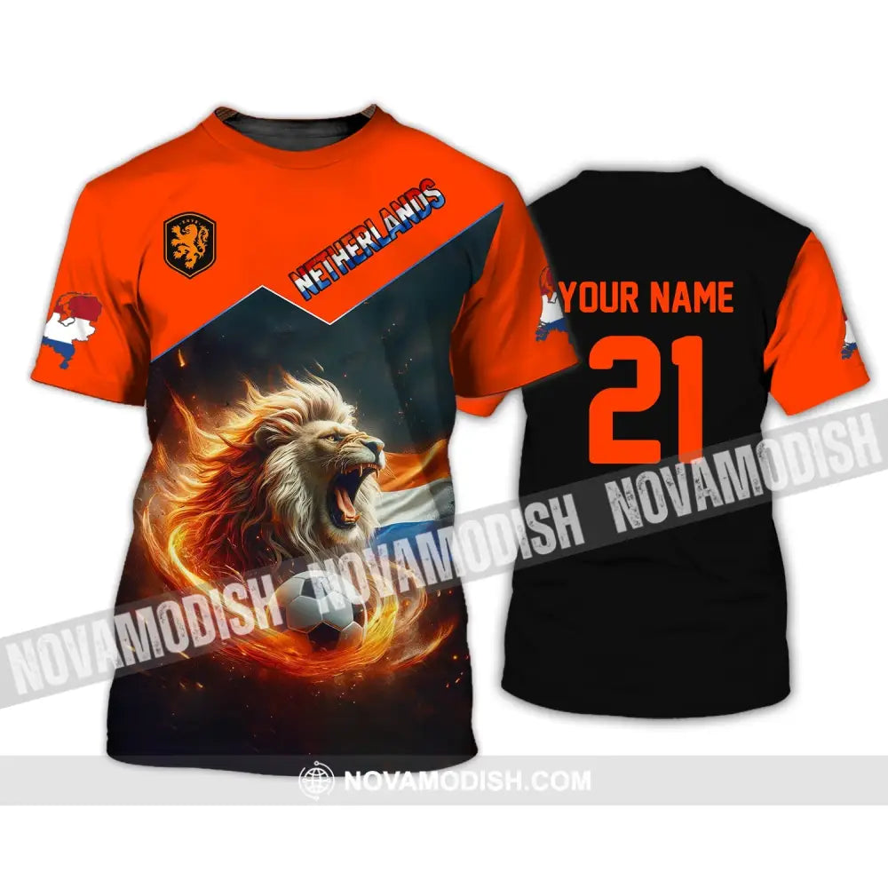 Unisex Shirt - Custom Name And Number National Team Netherlands T-Shirt / S T-Shirt