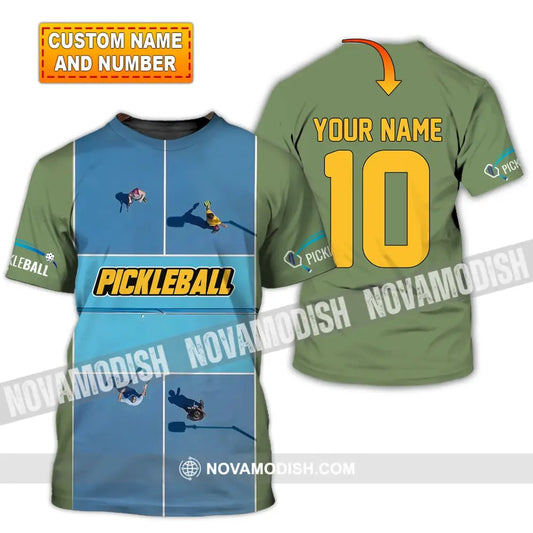 Unisex Shirt Custom Name And Number Pickleball T-Shirt For Club Gift Players T-Shirt