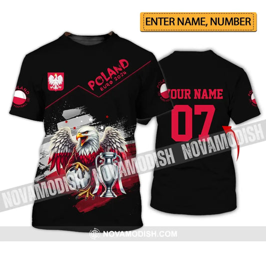 Unisex Shirt - Custom Name And Number Poland National Team Euro 2024 T-Shirt