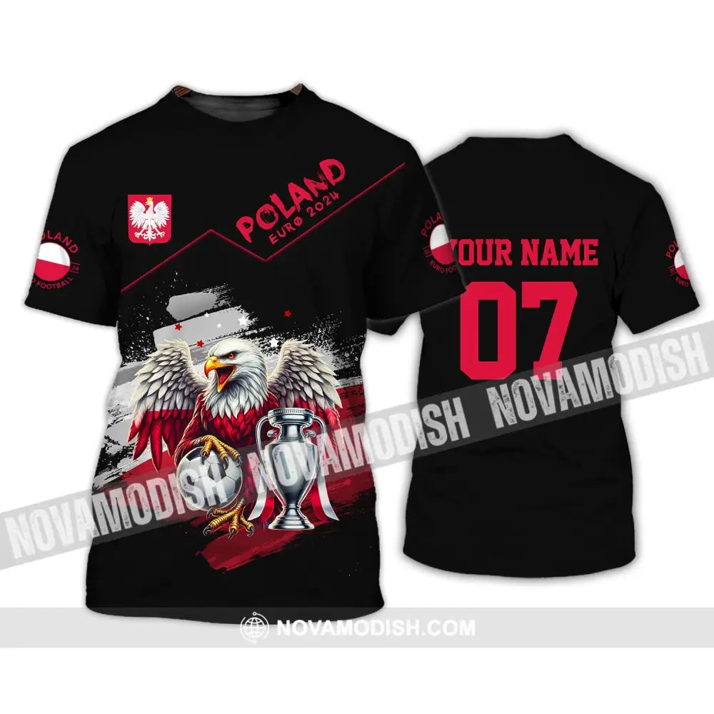 Unisex Shirt - Custom Name And Number Poland National Team Euro 2024 T-Shirt / S T-Shirt