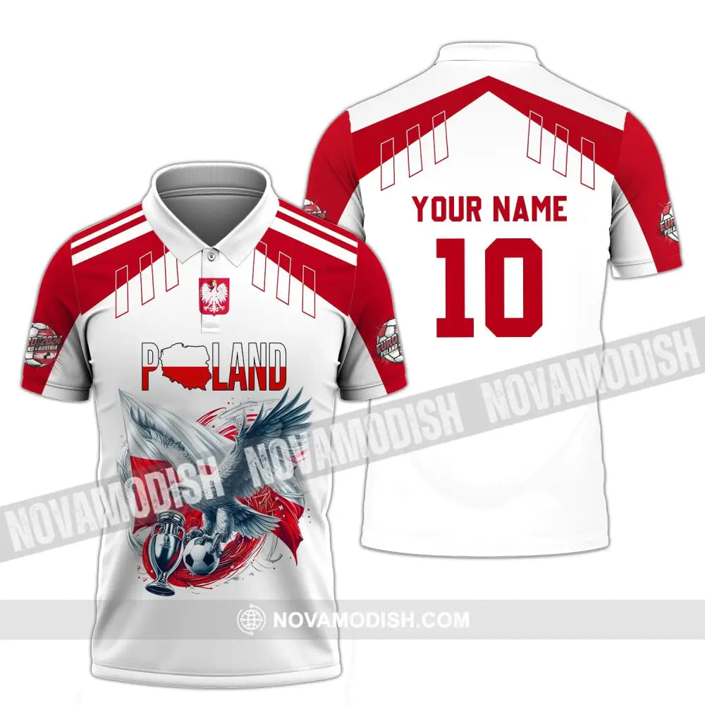 Unisex Shirt - Custom Name And Number Poland National Team Lover Polo / S T-Shirt