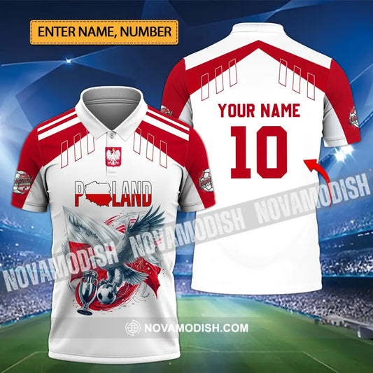 Unisex Shirt - Custom Name And Number Poland National Team Lover T-Shirt