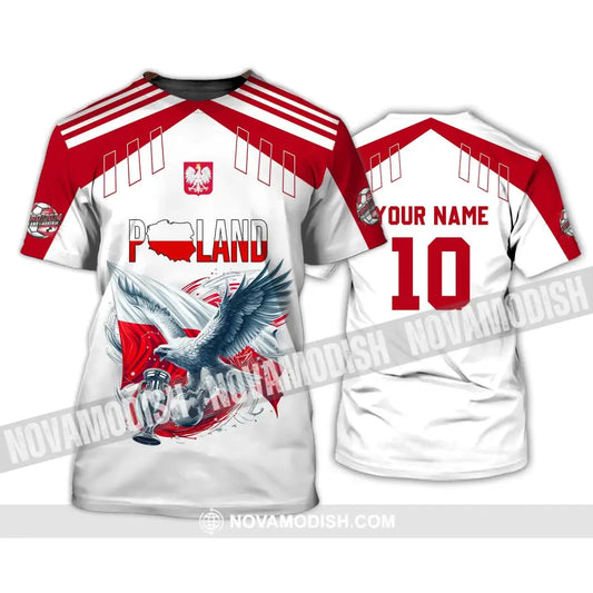 Unisex Shirt - Custom Name And Number Poland National Team Lover T-Shirt / S T-Shirt