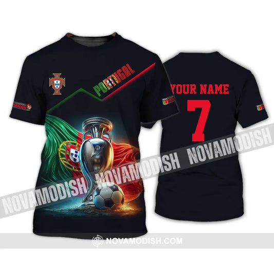 Unisex Shirt - Custom Name And Number Portugal Euro 2024 Team T-Shirt / S T-Shirt