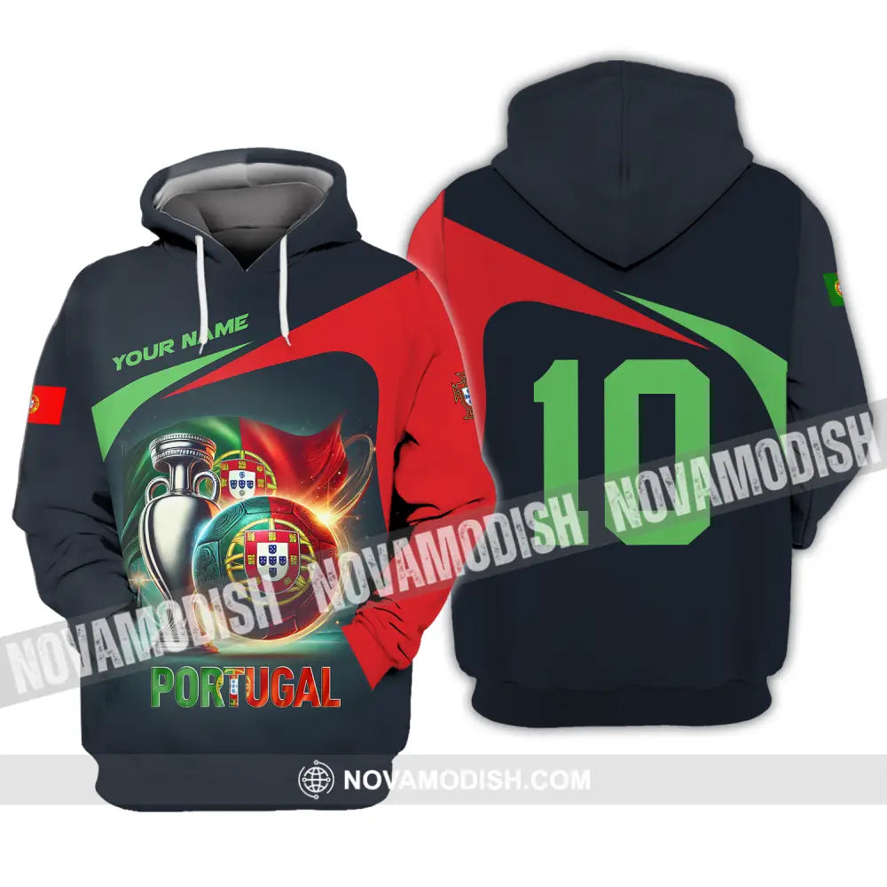 Unisex Shirt - Custom Name And Number Portugal Lover Shirt Hoodie / S T-shirt
