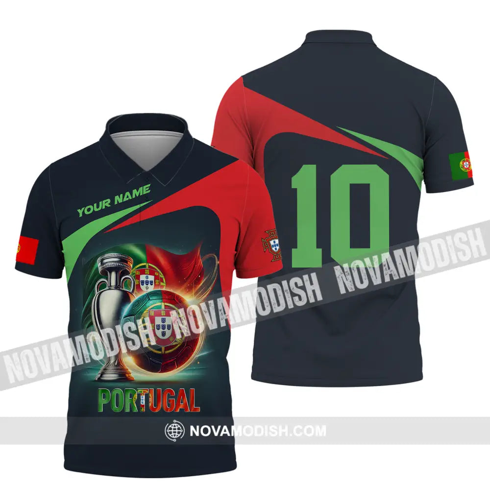 Unisex Shirt - Custom Name And Number Portugal Lover Shirt Polo Shirt / S T-shirt