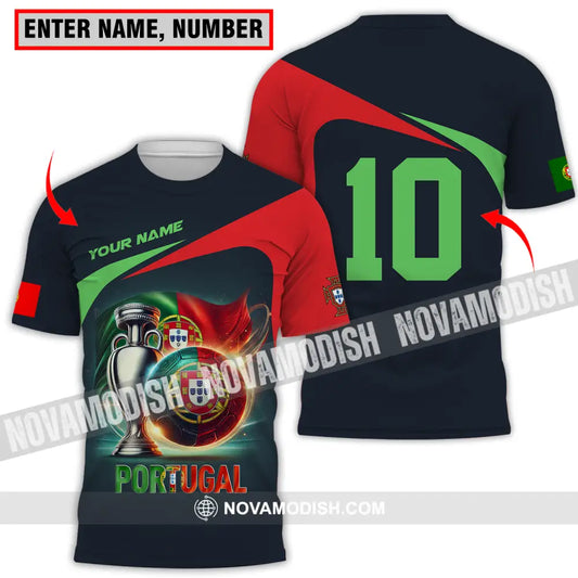 Unisex Shirt - Custom Name And Number Portugal Lover Shirt T-shirt