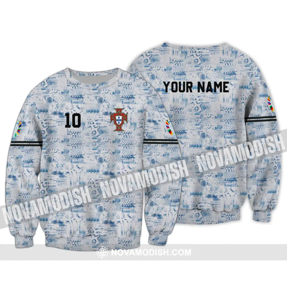 Unisex Shirt - Custom Name And Number Portugal National Team Shirt Long Sleeve / S T-shirt