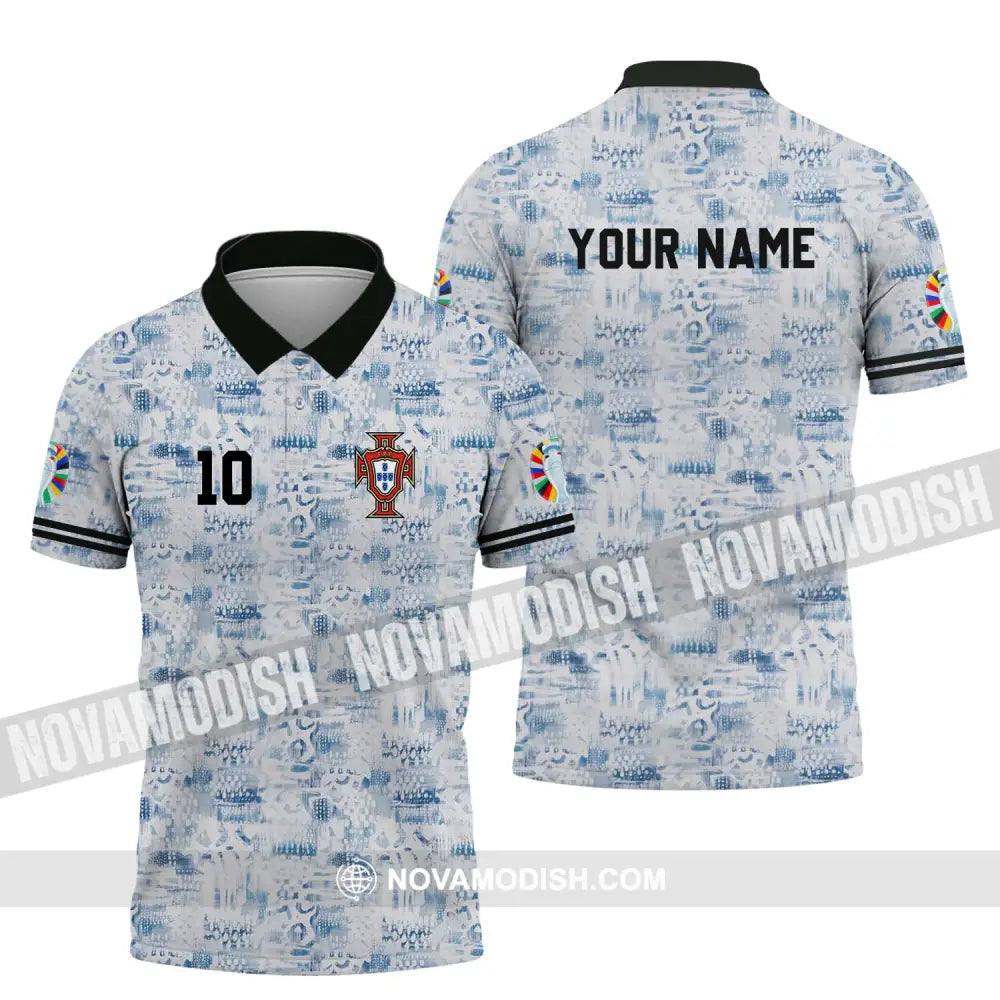 Unisex Shirt - Custom Name And Number Portugal National Team Shirt Polo Shirt / S T-shirt
