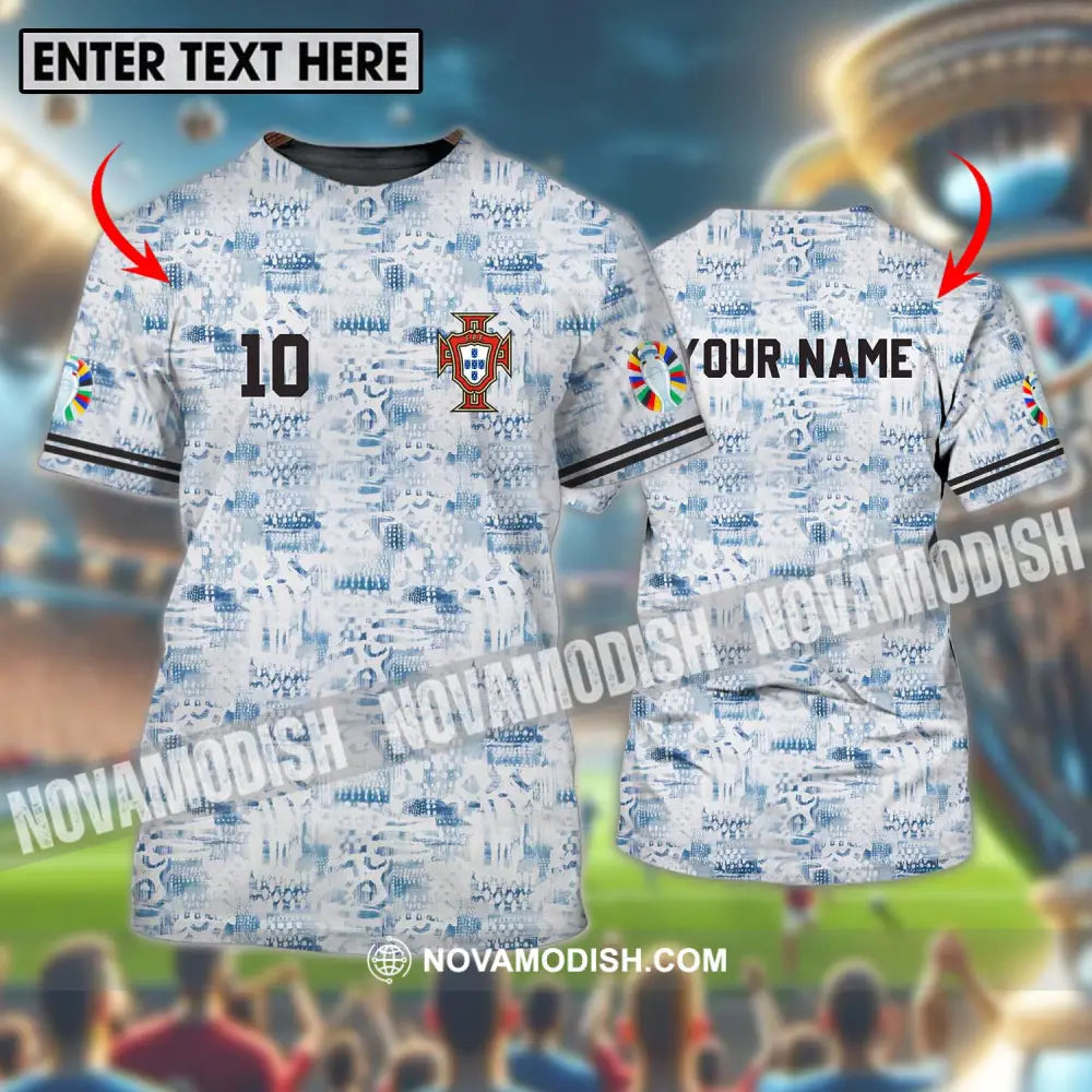 Unisex Shirt - Custom Name And Number Portugal National Team Shirt T-shirt