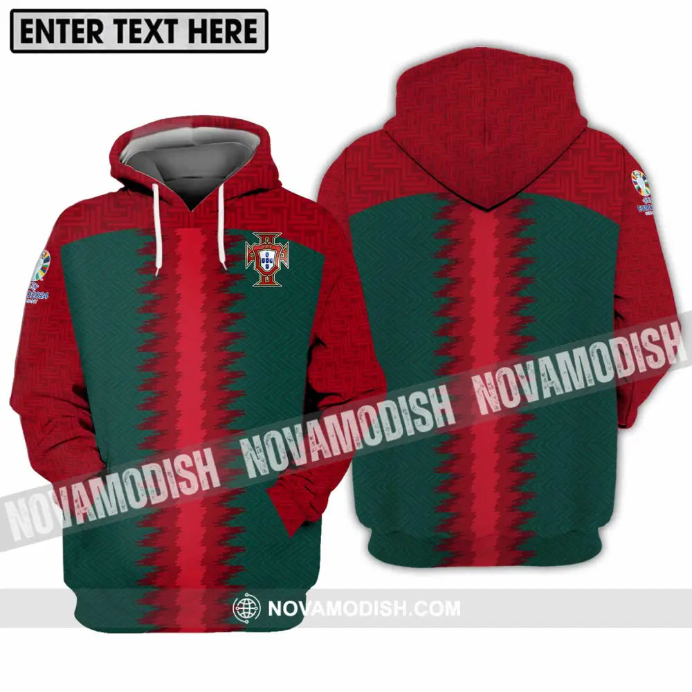 Unisex Shirt - Custom Name And Number Portugal Team Shirt Hoodie / S T-shirt