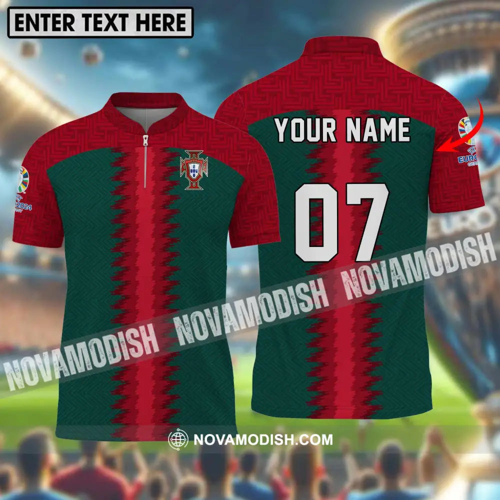 Unisex Shirt - Custom Name And Number Portugal Team Shirt T-shirt