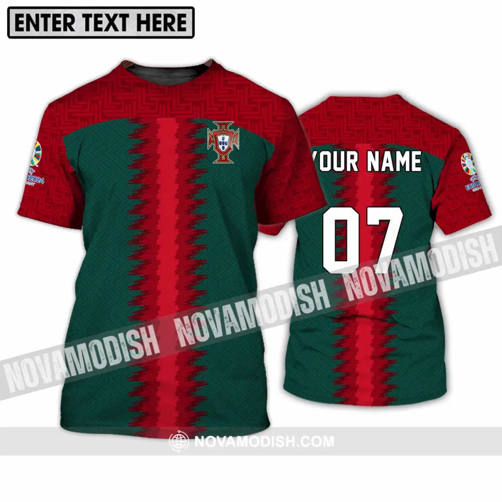 Unisex Shirt - Custom Name And Number Portugal Team Shirt T-Shirt / S T-shirt