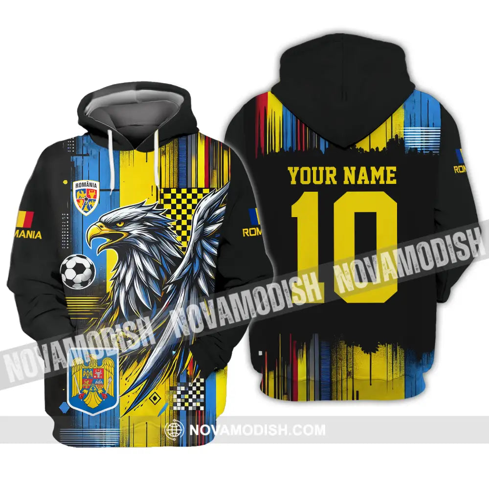 Unisex Shirt - Custom Name And Number Romania Shirt Enhance Hoodie / S T-shirt