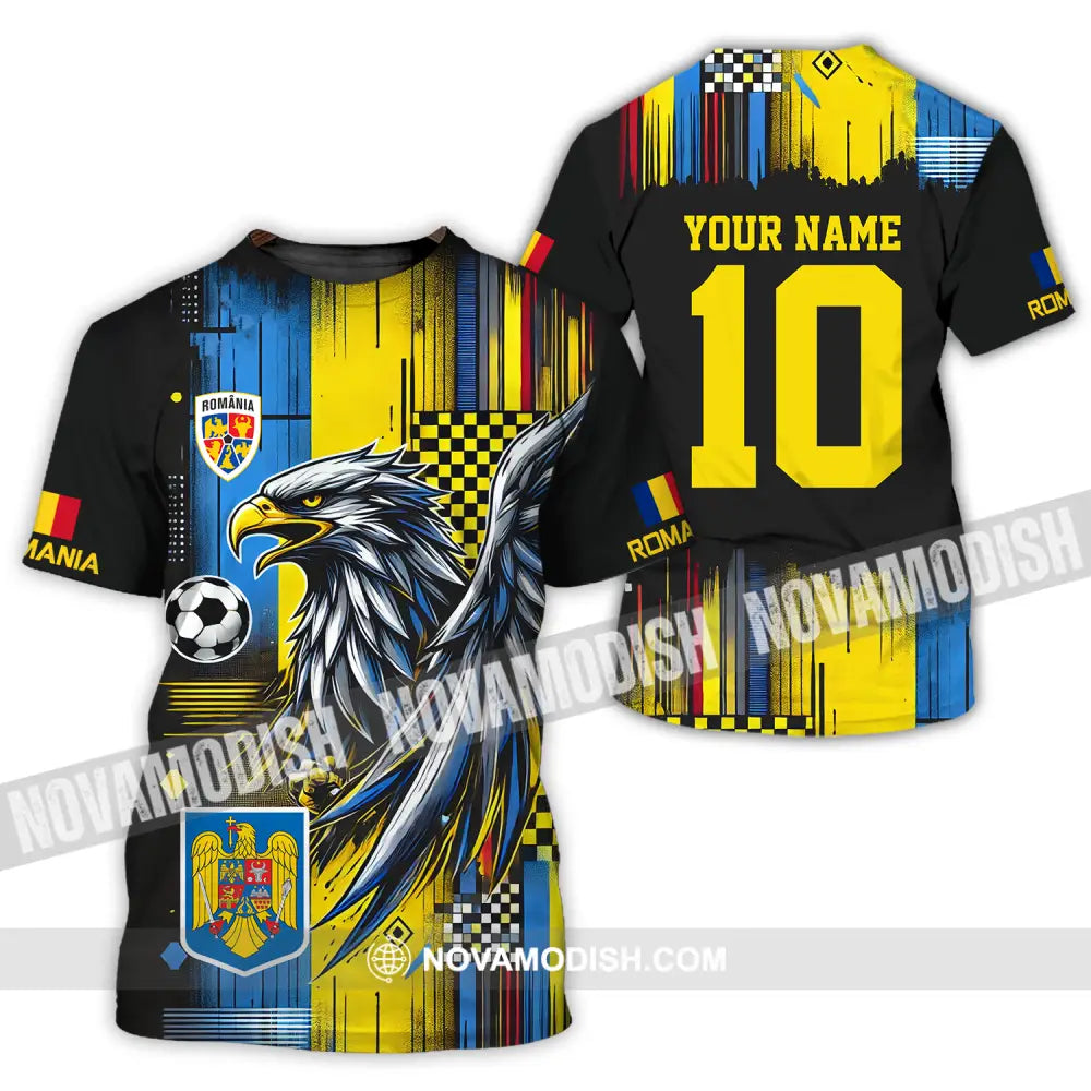 Unisex Shirt - Custom Name And Number Romania Shirt Enhance T-Shirt / S T-shirt