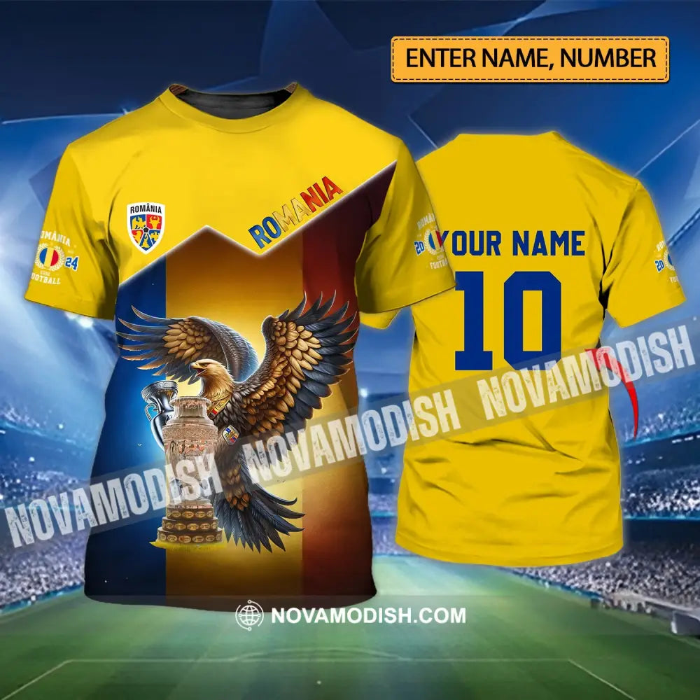 Unisex Shirt - Custom Name And Number Romania National Team Lover T-Shirt