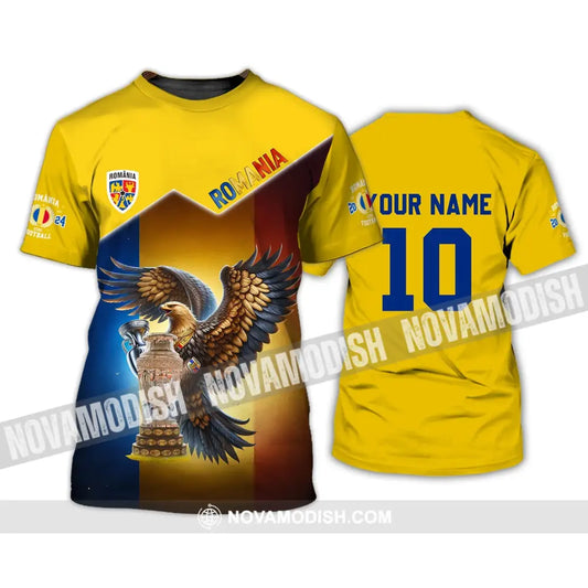 Unisex Shirt - Custom Name And Number Romania National Team Lover T-Shirt / S T-Shirt