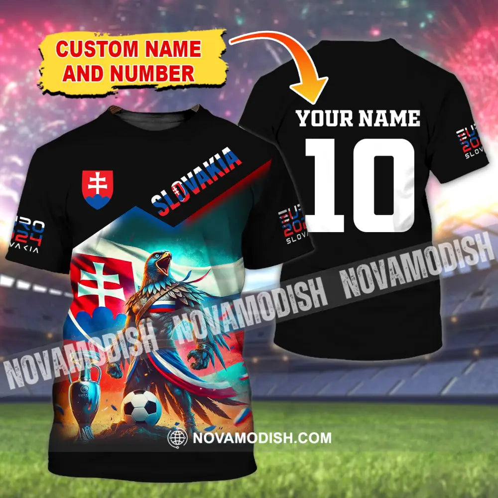 Unisex Shirt Custom Name And Number Slovakia Football Polo Long Sleeve T-Shirt