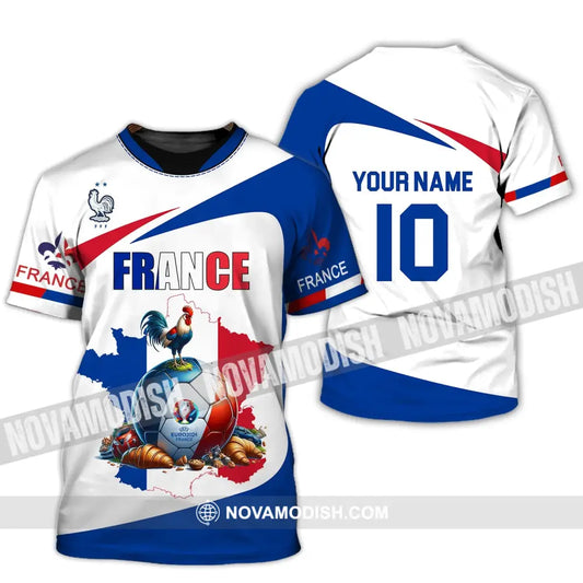 Unisex Shirt - Custom Name And Number Sport France Chicken Ball T-Shirt / S T-Shirt