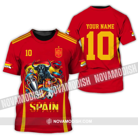 Unisex Shirt - Custom Name And Number Sport Shirt Spain Is The Winner T-Shirt / S T-shirt