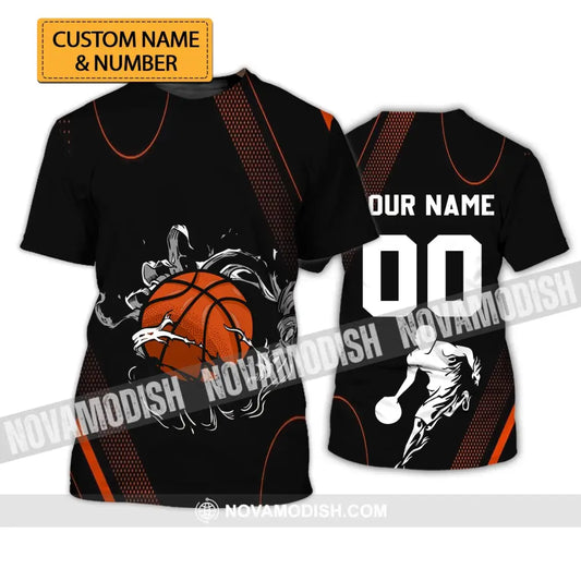 Unisex Shirt - Custom Name And Number T-Shirt Personalized Basketball Clothing T-Shirt