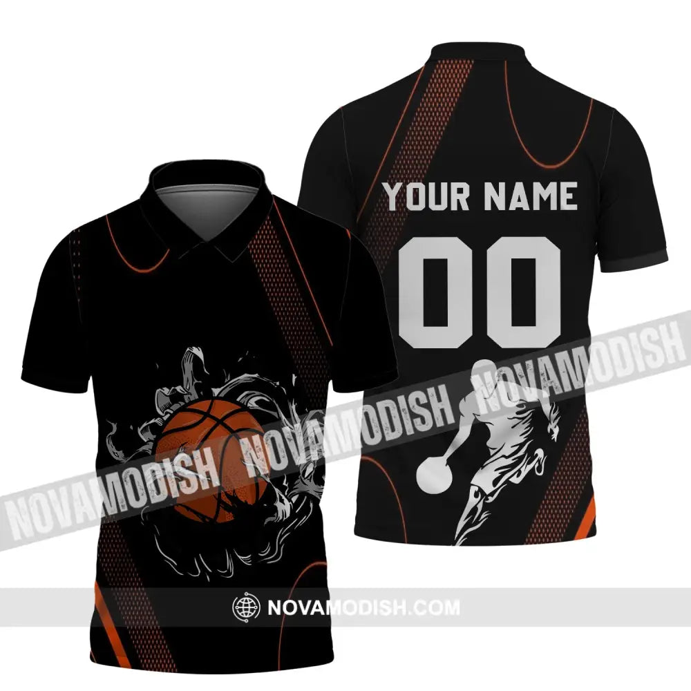 Unisex Shirt - Custom Name And Number T-Shirt Personalized Basketball Clothing Polo / S T-Shirt